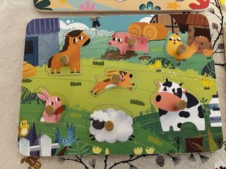 Puzzles de madera educativos animales
