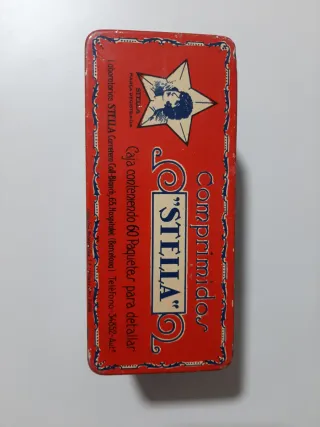 Caja antigua STELLA Comprimidos 15x6