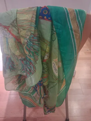 Pañuelo fular grande multicolor