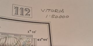 Mapa vintage Vitoria