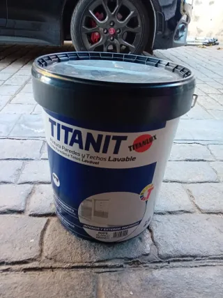 Titanlux Pintura Lavable 15L Blanco Mate