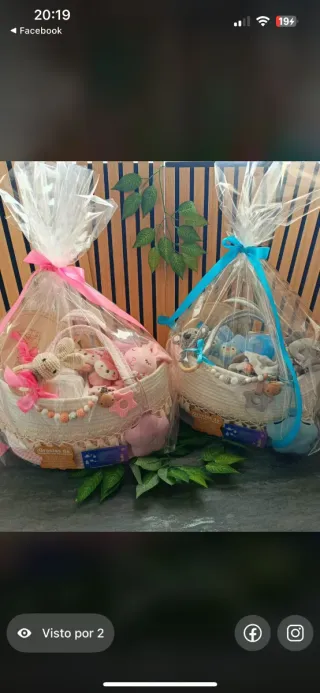 Canastilla pañalera bebé