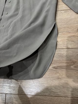 Camisa verde militar Zara