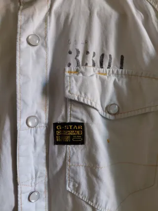 Camisa G-Star RAW Blanca Hombre