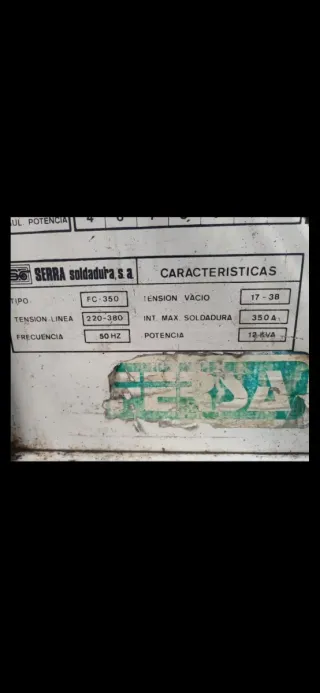Maquina de soldadura Serra Fc350