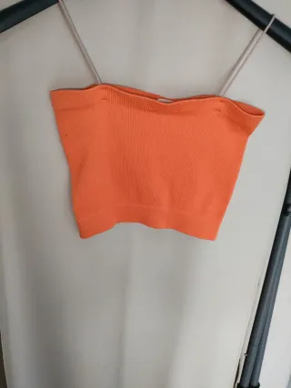 Top corto arancione