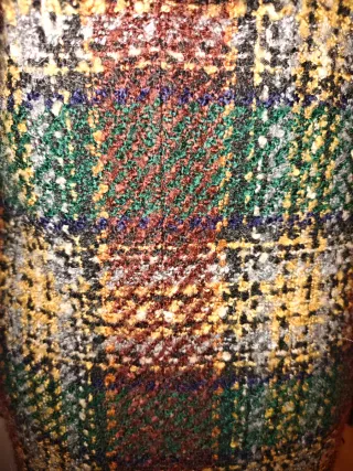 ABRIGO CUADROS CUELLO PELO DESMONTABLE ZARA