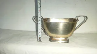 Antigua salsera EPNS Plata Yeoman Plate