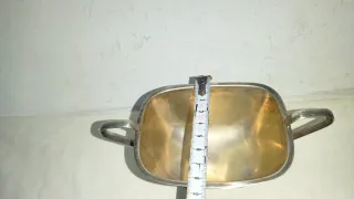 Antigua salsera EPNS Plata Yeoman Plate