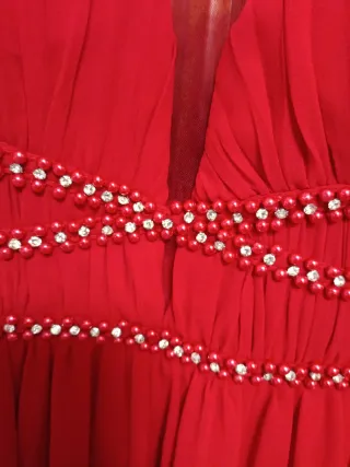 Vestido de ceremonia rojo