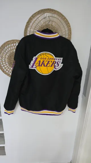 Chaqueta Los Angeles Lakers Negra y Morada