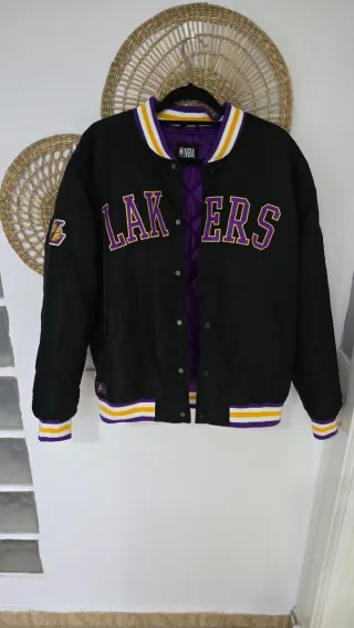Chaqueta Los Angeles Lakers Negra y Morada