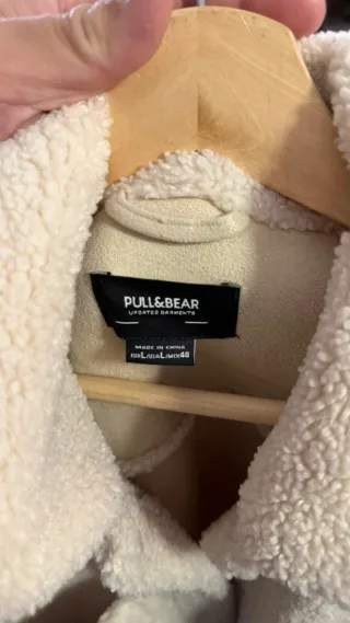 Chaqueta beige borreguito talla L