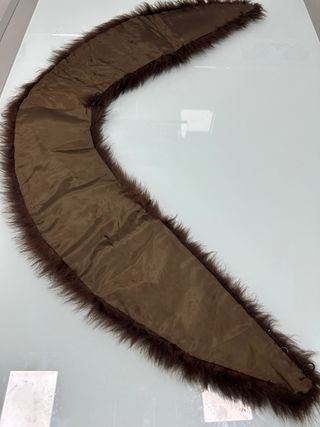 Cuello de pelo marrón. Para abrigo o chaqueta