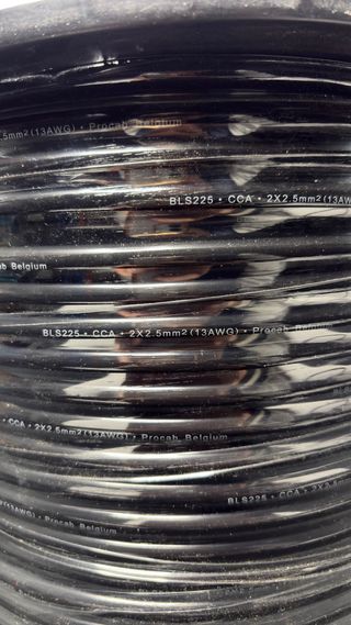 : Cable Altavoz 2x2.5mm 100m CCA Negro