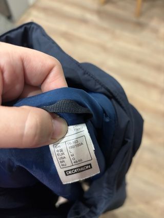 Chubasquero azul marino hombre