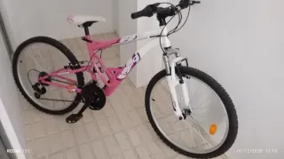 Bicicleta Avigo Niña Rosa y Blanca