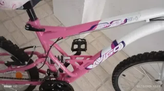 Bicicleta Avigo Niña Rosa y Blanca