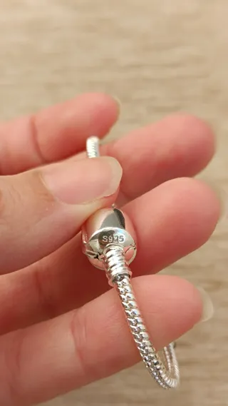 Pulsera Plata Cadena Estilo Pandora