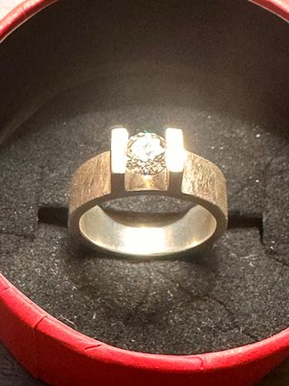 Anillo Syl Jewels Plata Topacio Blanco