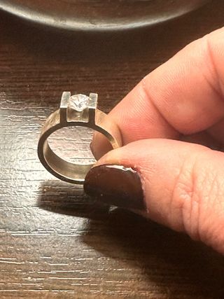 Anillo Syl Jewels Plata Topacio Blanco