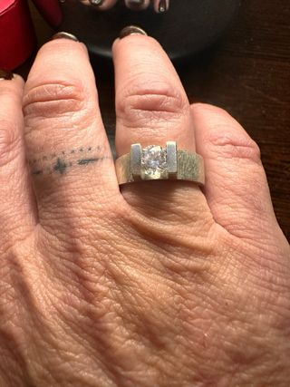 Anillo Syl Jewels Plata Topacio Blanco