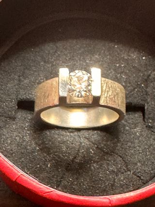 Anillo Syl Jewels Plata Topacio Blanco