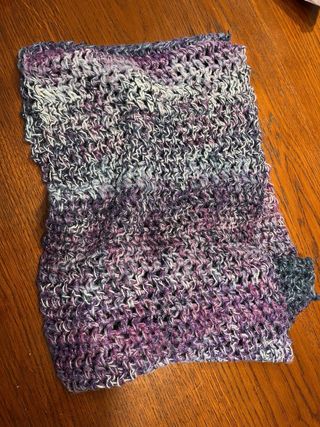 Scaldacollo uncinetto doppio giro