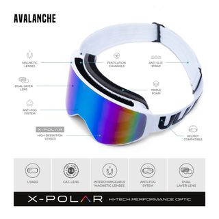 Occhiali da sci ULLER con lente intercambiabile