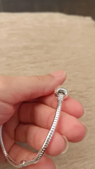 Pulsera Plata Cadena Estilo Pandora