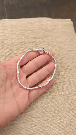 Pulsera Plata Cadena Estilo Pandora