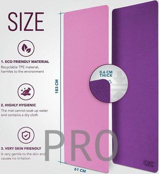 Esterilla de yoga - lila-rosa