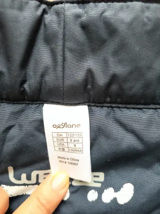 Pantalón de nieve azul 8 años