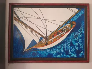 Pintura Velero Regata 86x123