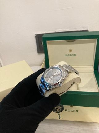 Reloj Rolex Plata y Blanco
