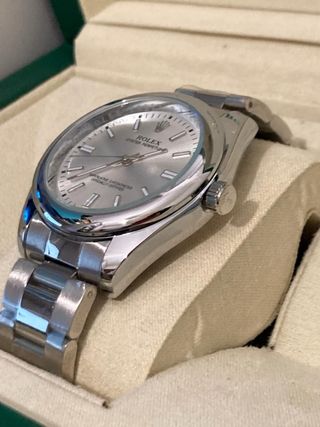Reloj Rolex Plata y Blanco