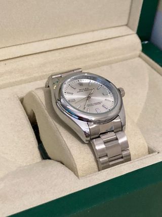 Reloj Rolex Plata y Blanco
