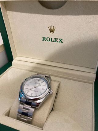 Reloj Rolex Plata y Blanco