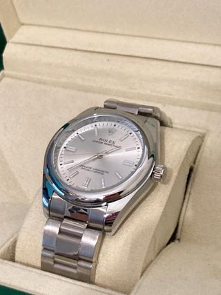 Reloj Rolex Plata y Blanco
