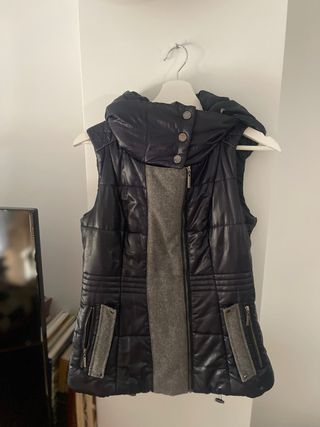 Chaleco Adolfo Dominguez Azul marino y Gris