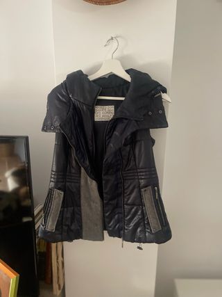 Chaleco Adolfo Dominguez Azul marino y Gris