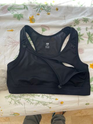 Top Lactancia H&M Negro Talla M