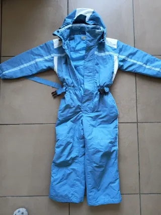 Mono de nieve azul para niño/niña 7-8 años