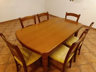 Mesa comedor con 6 sillas