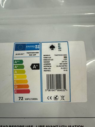 Rollo 5 metros Tira LED RGB 24v