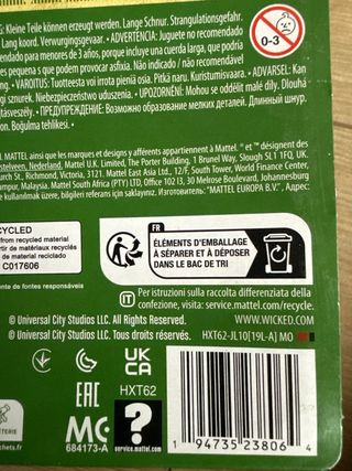 Muñeca Elphaba Thropp Wicked descatalogada