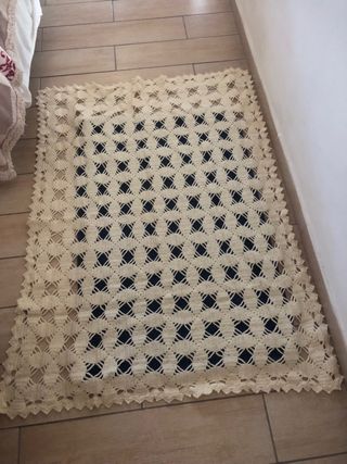 sharpa fatto a mano uncinetto beige