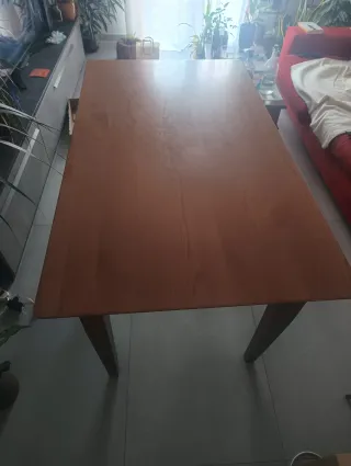 Tavolo allungabile in legno marrone