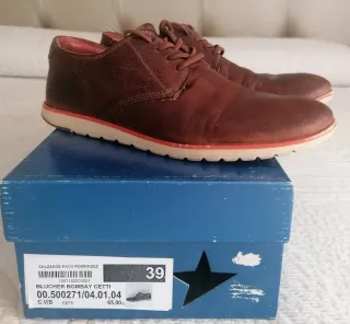 Zapatos Cetti Piel Marrones Talla 39