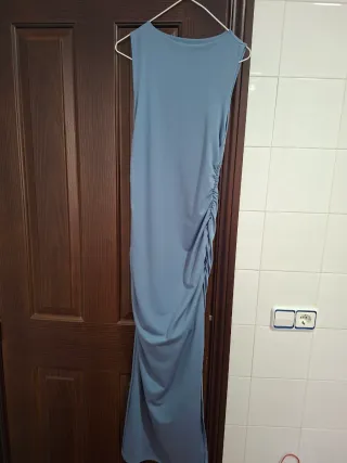 Vestido largo adolescente azul talla S